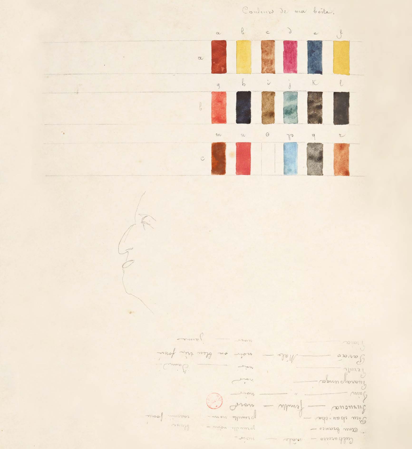 [Caderno de esboços], [182?] Grafite e aquarela sobre papel, 19,3 × 24,7 cm Coleção Bibliothèque nationale de France (Paris)